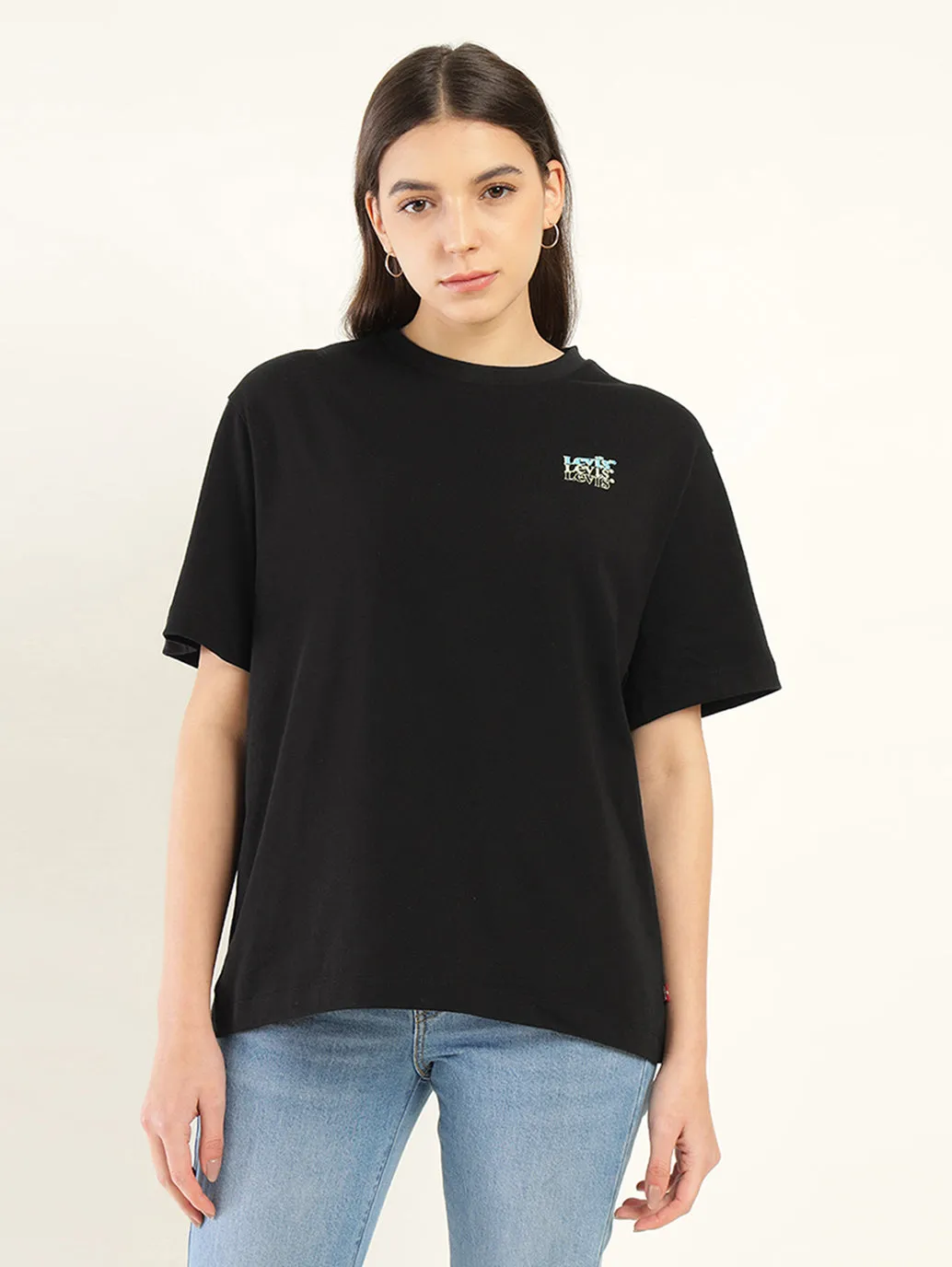 Women's Typographic Oversized T-Shirt