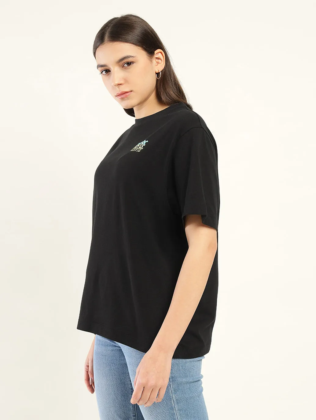 Women's Typographic Oversized T-Shirt