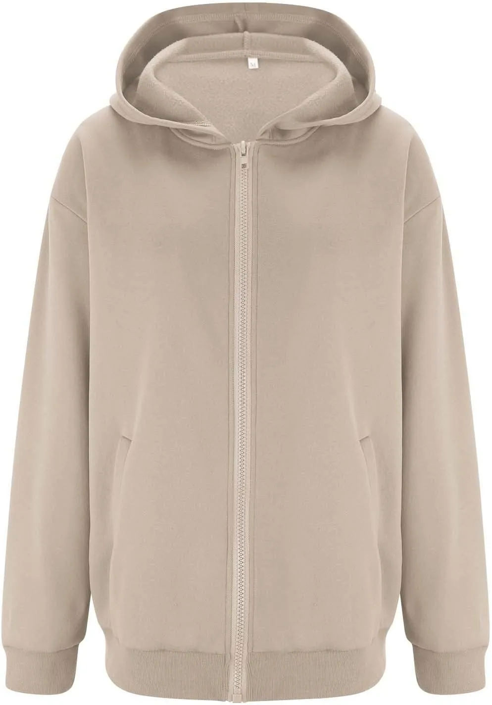Womens Zip Up Hoodies Fleece Jackets Long Sleeve Oversized Sweatshirt Casual Fall Fashion Preppy Outfits for Women
