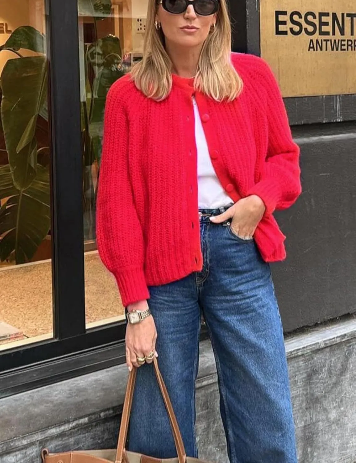Wyeysyt Womens Cardigan Sweater Button Down Long Sleeve Chunky Soft Knit Sweater Fall Open Front Loose Casual Cardigan Coat