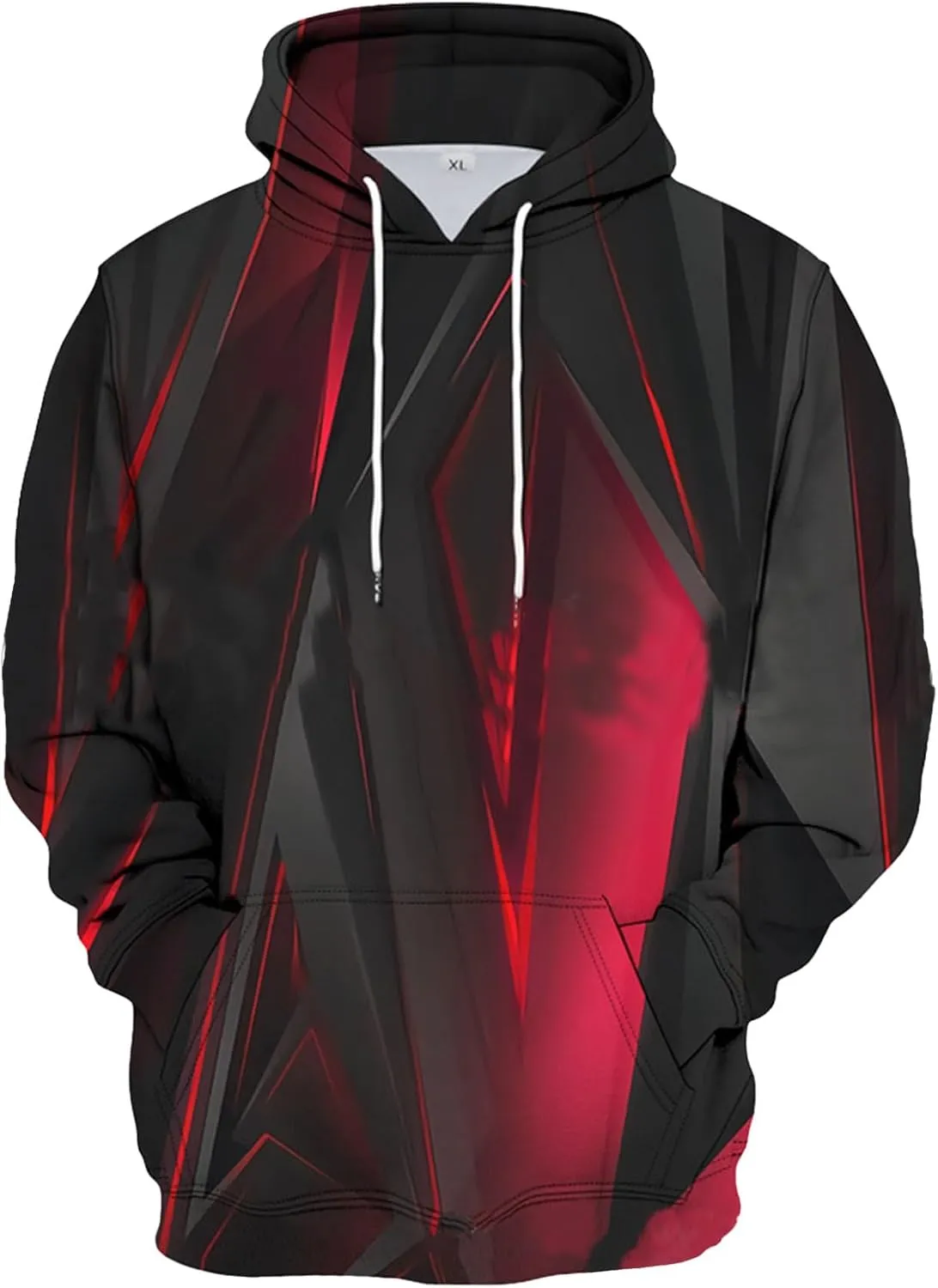 XIAXOGOOL Men's Athletic Hoodies Big Tall 3D Graphic Hooded Sweatshrit For Men Women Unisex Casual Funny Long Sleeve Pullover