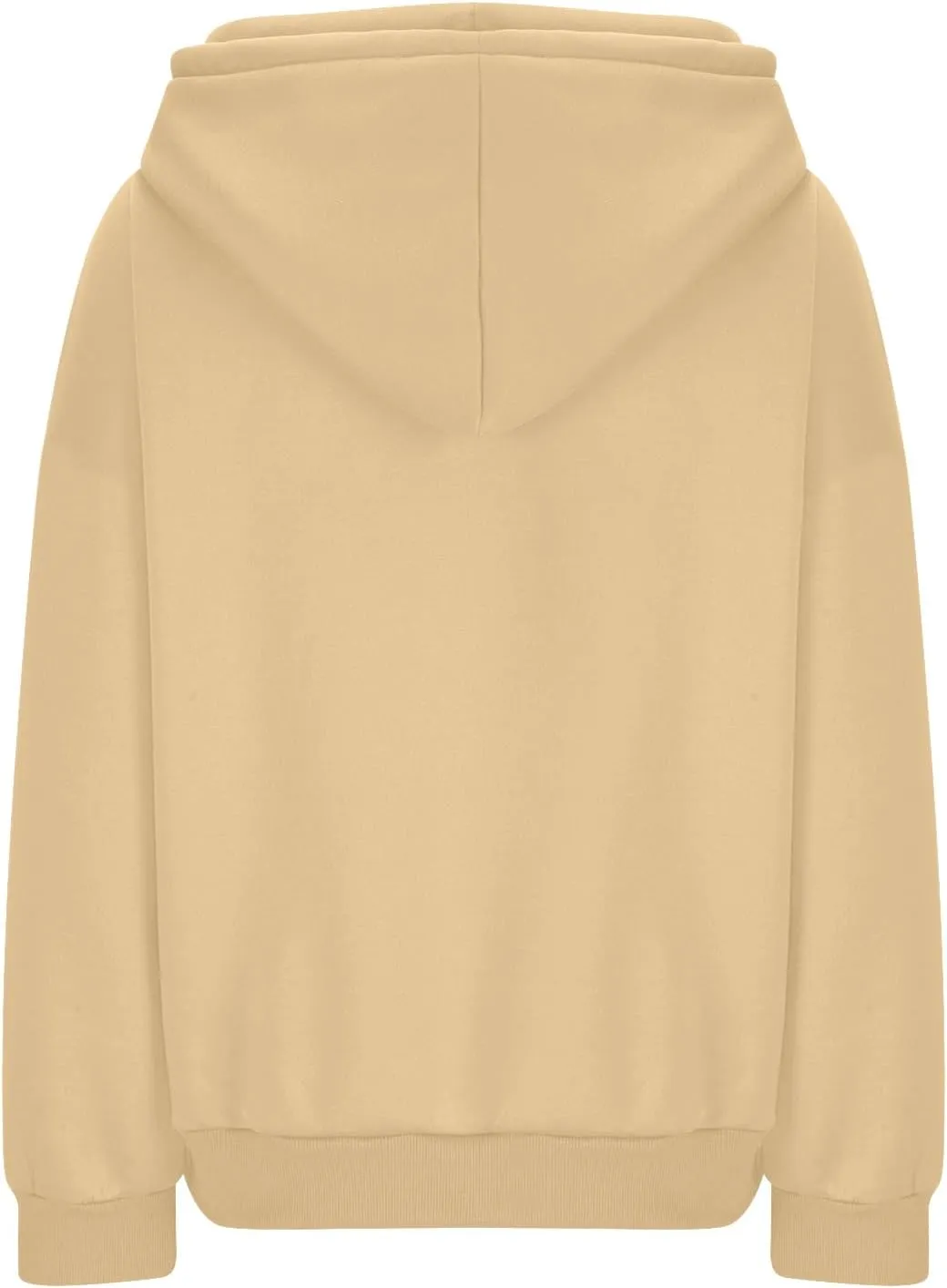 yardsong Hoodies for Women 2024 Fashion Cowl Neck Long Sleeve Sweatshirts Teen Girls Casual Pullover with Zipper Pockets