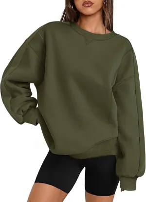 Zeagoo Womens Sweatshirt Long Sleeve Color Block Fleece Hoodies Fall Casual Crewneck Pullover Tunic Tops 2024