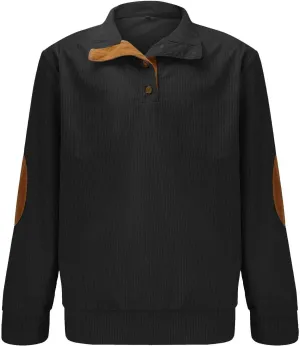 Zip Up Hoodie Spring And Autumn Casual Long Sleeve Button Solid Color Long Sleeve T Shirt Top Men'S Hoodies Pullover