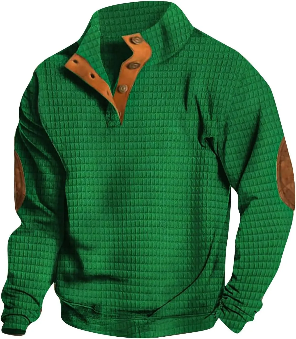 Zip Up Hoodie Spring And Autumn Casual Long Sleeve Button Solid Color Long Sleeve T Shirt Top Men'S Hoodies Pullover