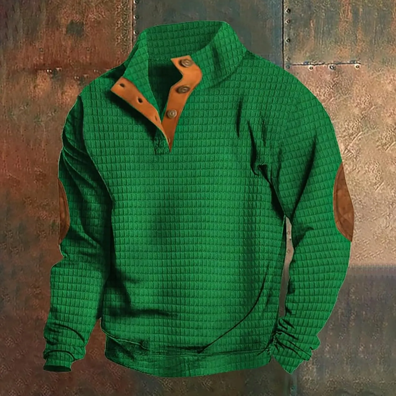 Zip Up Hoodie Spring And Autumn Casual Long Sleeve Button Solid Color Long Sleeve T Shirt Top Men'S Hoodies Pullover