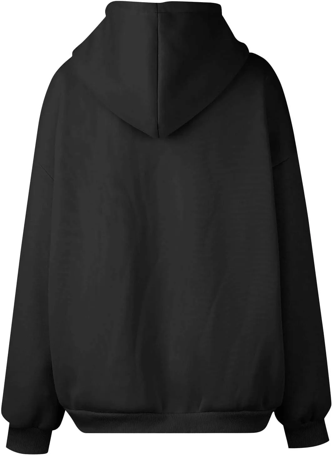 Zip Up Hoodies for Women 2024 Fall Winter Oversized Sweatshirt Fleece Lined Jacket Casual Warm Outfit with Pockets